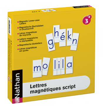 Lettres magnétiques script