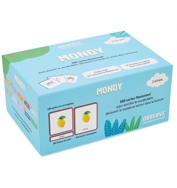 MONDY - Cartes de nomenclature Montessori